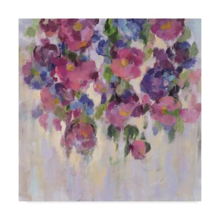 Silvia Vassileva 'Pink And Blue I Crop' Canvas Art,24x24